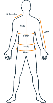 Størrelsesguide overdeler
